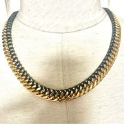 Trina Turk gold and black chain necklace