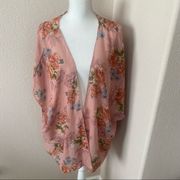 Simplicity Floral Short kimono style top 1X