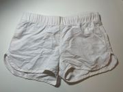 white nylon shorts