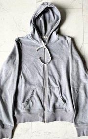 Abbot Main Grey Zip Up Hooded Jacket