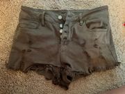 Army Green Jean Shorts 7