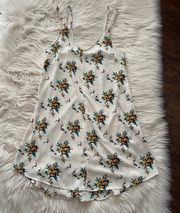 Lush Ivory Floral Strappy Dress