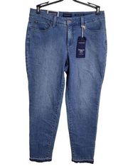 CHARTER CLUB Women's Bristol Ankle Skinny Leg Tummy Slimming Frayed Ankle JEAN S