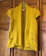 Worthington Mustard Yellow Cardigan Sweater