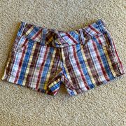 Plaid shorts