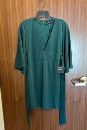 Green Bell Sleeve Dress