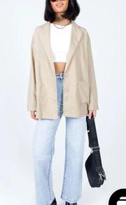 PRINCESS POLLY Amber oversized linen blazer - XS/S