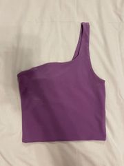 Purple One Shoulder Top