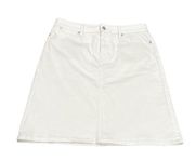 Talbots white Jean Skirt Size 6