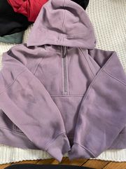 Scuba Cropped Half-Zip Hoodie