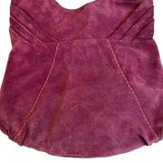 Lucky Brand Purple Suede Hobo Tote Bag