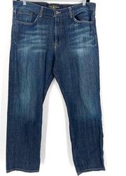 Lucky Brand Men's 329 Classic Straight Jeans Blue Denim Medium Wash Size 38x30