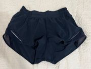 2.5” True Navy Hotty Hot Shorts