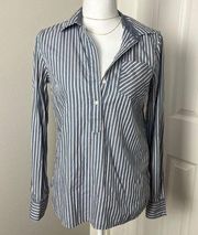 Tommy Hilfiger Blue and Pink Button Shirt