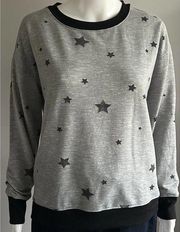 New Splendid Women's Gray Star Sweatshirt Small