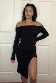 Black Off The Shoulder Dress