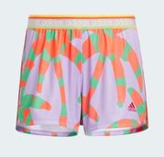 Farm Rio x Adidas Collaboration Pacer 3-Stripe Knit Shorts Bright Pattern Medium