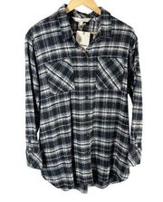 Barbour Thora Mono Check Long Sleeve Shirt Size US 10