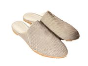 Kenneth COLE NWT women’s leather suede perforated flat mules slip ons Sz 8