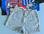 Levi’s Vintage Levi 912 Pinstripe Orange Tab Denim Shorts