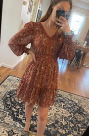 SheIn Floral Long Sleeve Dress