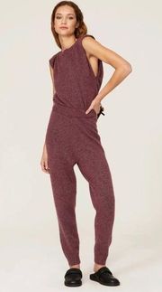 FLAWED Central Park West Pink Knit Bailey Jumpsuit Size Small $182