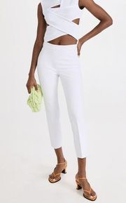 White Ankle Slim Straight Pants Size M NWT