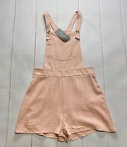 NWT -  - Women’s Pink Overall Romper