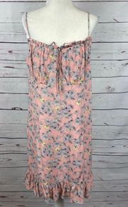 NWT Pink Floral Spaghetti Strap Dress XL