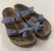 Birkenstock Mayari Shoes Sz 38 L7 M6 Stone Grey Sandals