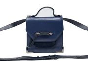 Mackage Rubie Mini Leather Satchel Crossbody in Indigo