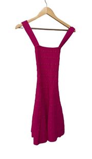 Shoshanna Pink Racerback Knit Mini Dress Size Large