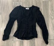 Flynn skye black blouse