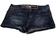 Designed by Special A in Los Angeles Blue Jean Jean Shortie Shorts Medium EUC