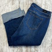 Liverpool Distressed Cuffed Capri Jeans Size 22W