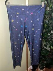 Terez  NWT Leggings with Star Design Size Large Cropped-Inseam-24”