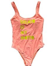 Aerie  Women One Piece Cheeky Swimsuit Orange Size Medium M