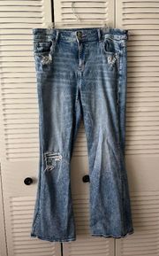 American Eagle Stretch Blue Flare Jeans