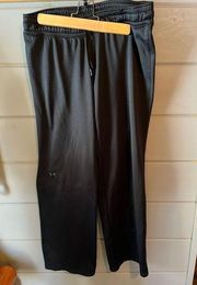 black wide leg sweatpants