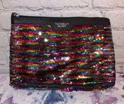 🎓 VS Multicolored Sequin Zippered Pouch