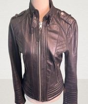 Rare and Stunning Michael Kors 100% buttery soft leather motorcycle jacket