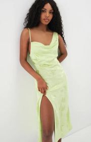 For Love & Lemons Ilana Midi Dress in Green Size Small