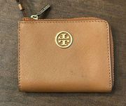 Tory Burch Mini Wallet - Key Ring - Brown Leather