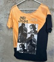 Poetic justice distressed cut tee bin98