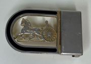 CELINE Authentic Old  Gold Belt Buckle C And Carriage Motif