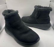 Skechers Solid On the Go Joy Bundle Up Ankle Boots Black Women’s 9