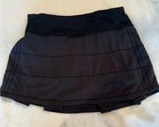 Black lululemon pace revival skirt