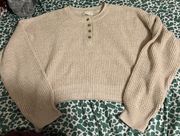 knit henley sweater