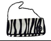 Antonio Melani Zebra Calf hair /Leather Shoulder bag