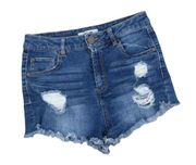 Charlotte Russe Refuge High Rise Ripped Cut Off Denim Jean Shorts Size 4 26"